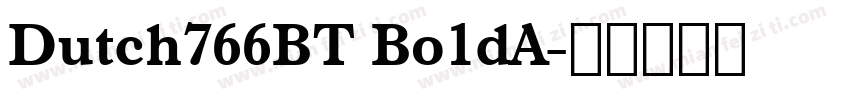 Dutch766BT Bo1dA字体转换